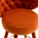 Counter Height Bar Stools Set of 2 for Kitchen Counter Solid Wood Legs with a fixed height of 360 degrees