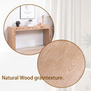 Rustic Wood Console Table with Natural Log Accents – 62" Entryway Table