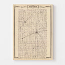 Vintage Map of Tipton County, Indiana 1876
