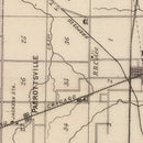 Vintage Map of Tipton County, Indiana 1876