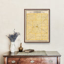 Vintage Map of Montgomery County, Indiana 1876