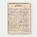 Vintage Map of Hamilton County, Indiana 1876