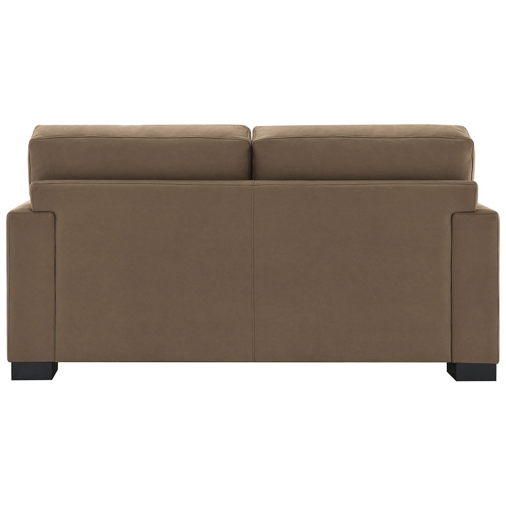 Darya - Loveseat With 3 Pillows - Brown Suede Fabric, photo 2 of 6