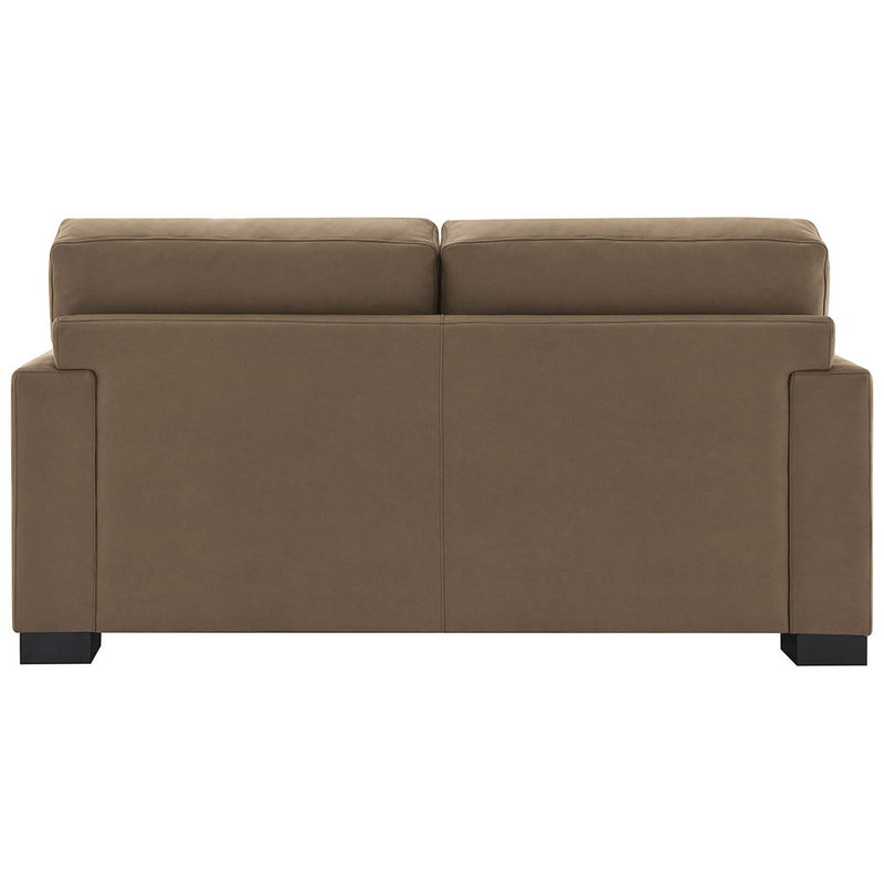Darya - Loveseat With 3 Pillows - Brown Suede Fabric, photo 2 of 6