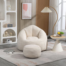 Bedding Bean Bag Sofa Chair High Pressure Foam With Footrest by Unique Piece Furniture