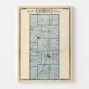 Vintage Map of Madison County, Indiana 1876