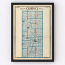 Vintage Map of Madison County, Indiana 1876
