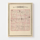 Vintage Map of Randolph County, Indiana 1876