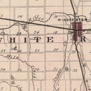 Vintage Map of Randolph County, Indiana 1876