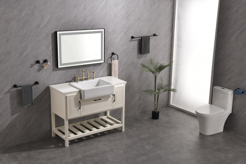 36x24 LED Lighted Bathroom Wall Mounted Mirror with High Lumen+Anti-Fog Separately Control