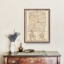 Vintage Map of Henry County, Indiana 1876