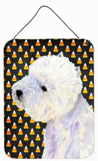 Westie Candy Corn Halloween Portrait Wall or Door Hanging Prints