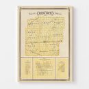 Vintage Map of Hancock County, Indiana 1876