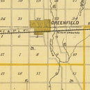 Vintage Map of Hancock County, Indiana 1876