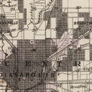 Vintage Map of Marion County, Indiana 1876