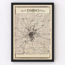 Vintage Map of Marion County, Indiana 1876