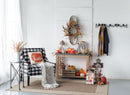 Metal Wall Art With Grid Pattern - Silver
