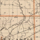 Vintage Map of Putnam County, Indiana 1876
