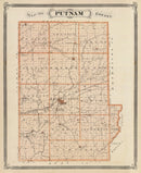 Vintage Map of Putnam County, Indiana 1876