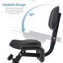 Exercise Bike Folding Stationary Bikes For Home With 16 Level Magnetic Resistance