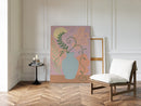 Twilight Leaves in a Pale Blue Vase