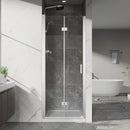 Bifold Frameless Shower Door With Tempered Clear Glass by HouseOfZazla