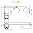 Bidet Attachment Non-Electric Fresh Water Bidet Sprayer Toilet Seat Attachment with Self Cleaning Dual Nozzles Cold Warm Water Temperature Pressure Co