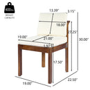 Acacia Wood Outdoor Dining Chair (Set of 2) by HouseOfZazla