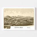 Vintage Map of Glendale, Massachusetts 1890