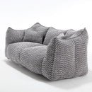 Comfortable Dual Beanbag Chair With High Resilience Foam Core For 2 People by HouseOfZazla