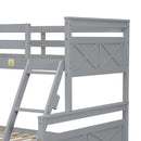 Bunk Bed With Ladder And Safety Guardrail