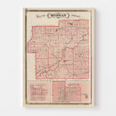 Vintage Map of Morgan County, Indiana 1876