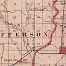 Vintage Map of Morgan County, Indiana 1876