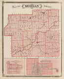Vintage Map of Morgan County, Indiana 1876