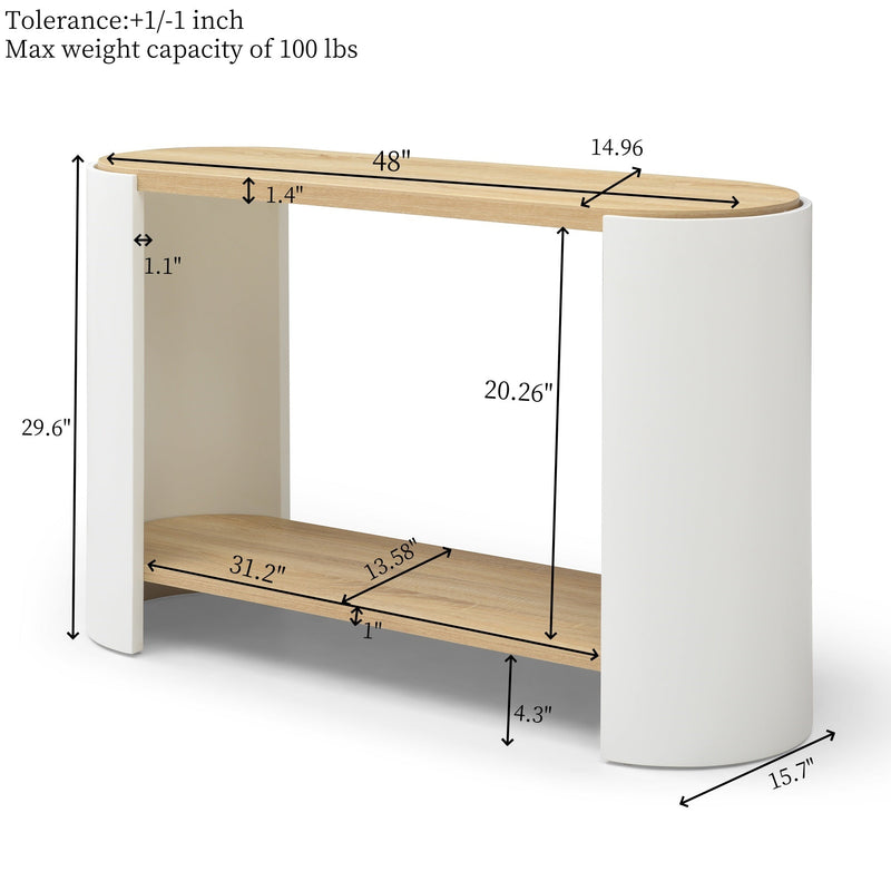 End Table with 2-Layer Storage Shelves, photo 6 of 6