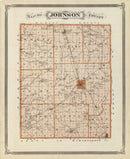 Vintage Map of Johnson County, Indiana 1876