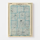 Vintage Map of Shelby County, Indiana 1876
