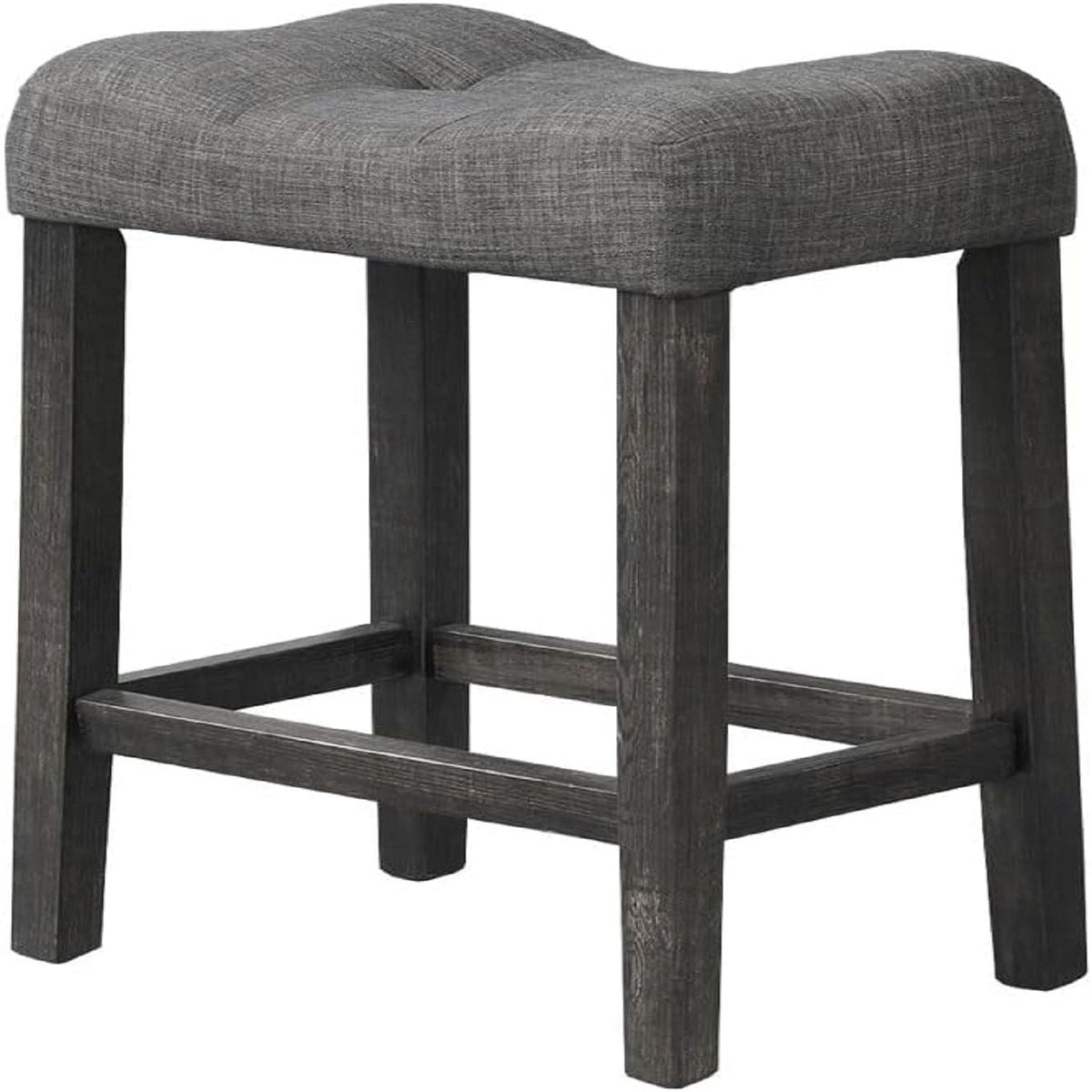 Transitional Counter Dining Set With 4 Tufted Stools, photo 10 of 20