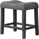 Transitional Counter Dining Set With 4 Tufted Stools by HouseOfZazla