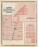 Vintage Map of Fayette County, Indiana 1876