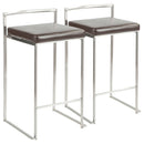 Fuji - Contemporary, Stackable Elegant Counter Stool (Set of 2) by HouseOfZazla