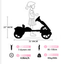Electric Kids Pedal Go Kart With Adjustable Seat, Foldable Design by HouseOfZazla