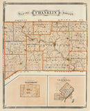 Vintage Map of Franklin County, Indiana 1876