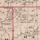 Vintage Map of Decatur County, Indiana 1876