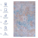Maval - 8' X 10' Washable Area Rug - Yellow by HouseOfZazla