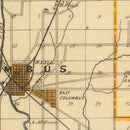 Vintage Map of Bartholomew County, Indiana 1876