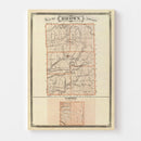 Vintage Map of Brown County, Indiana 1876