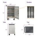 Mobile Charging Cart Station for Chromebook, Tablet and Laptop Computer with Power Strip Included by HouseOfZazla