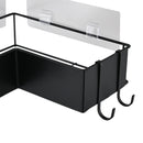 2-Pack Drill-Free Adhesive Corner Shower Caddy Organizer