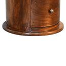 Solid Wood 3-Drawer Chestnut Drum
